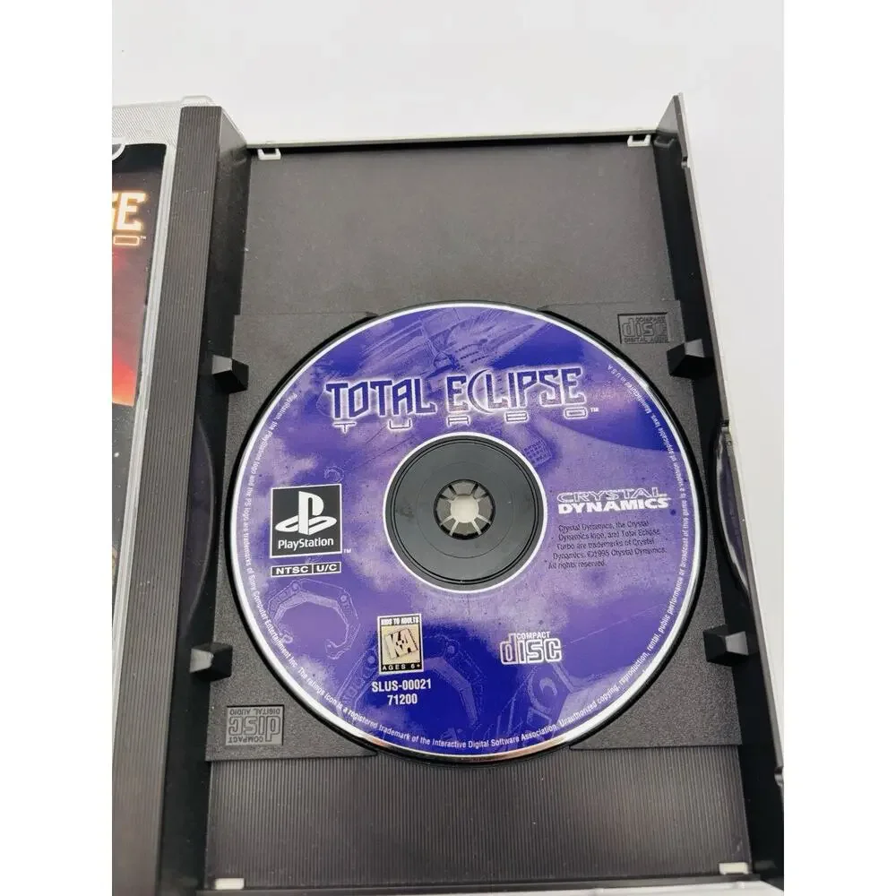 Total Eclipse Turbo CIB Longbox w/ Registration Card Sony PlayStation 1 VG